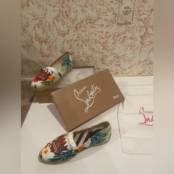 Mom Dad Louboutin Multi colored Espadrilles. - Picture 7 of 7